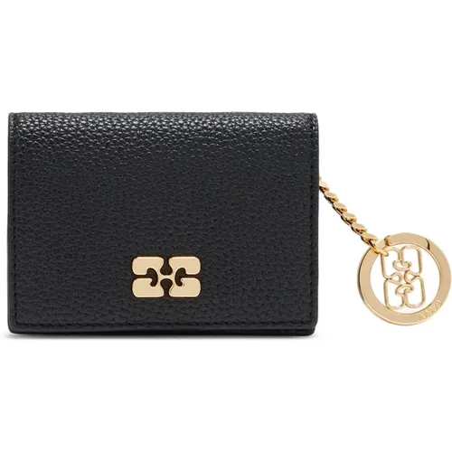 Wallets & Cardholders, female, , Size: ONE SIZE Card Holder With Flap - Ganni - Modalova