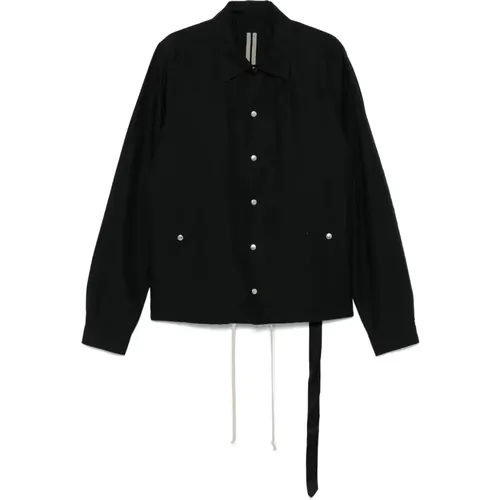 Light Jackets, male, , Size: S Drkshdw Jacket with Press-Stud - Rick Owens - Modalova