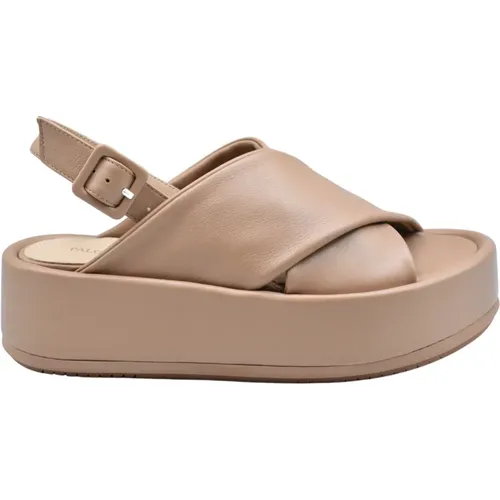 Leather Ankle Strap Flat Sandals , female, Sizes: 5 UK, 6 UK, 3 UK, 4 UK - Paloma Barceló - Modalova