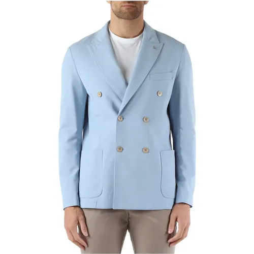 Double-breasted cotton jacket Svevo , male, Sizes: L, S, M - At.P.Co - Modalova