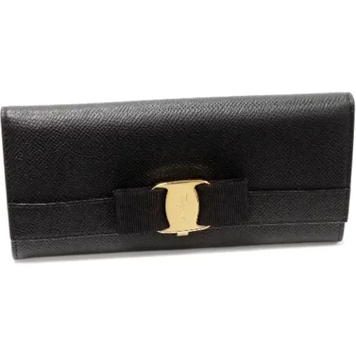 Pre-owned Wallets, female, , Size: ONE SIZE Pre-owned Leather wallets - Salvatore Ferragamo Pre-owned - Modalova