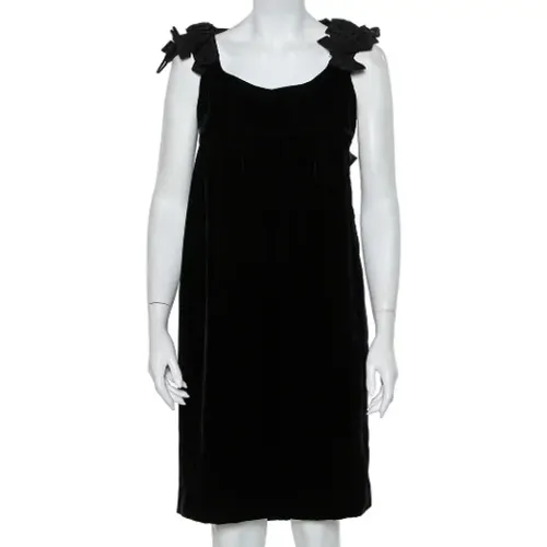 Pre-owned Dresses, female, , Size: S Pre-owned Velvet dresses - Yves Saint Laurent Vintage - Modalova