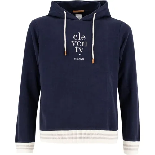 Hoodie , male, Sizes: S, M - Eleventy - Modalova