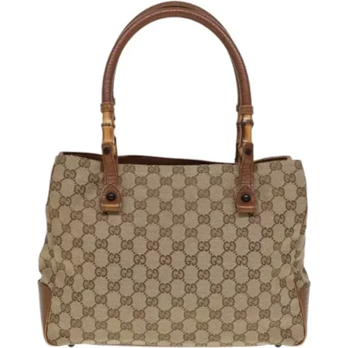 Pre-owned Tote Bags, female, , Size: ONE SIZE Pre-owned Canvas totes - Gucci Vintage - Modalova