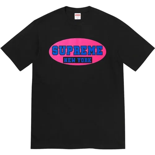 Schwarzes Baumwoll-Logo-T-Shirt Limited Edition - Supreme - Modalova