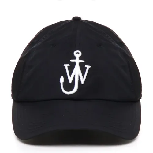 Caps, male, , Size: ONE SIZE Cotton Baseball Cap Embroidered Logo - JW Anderson - Modalova