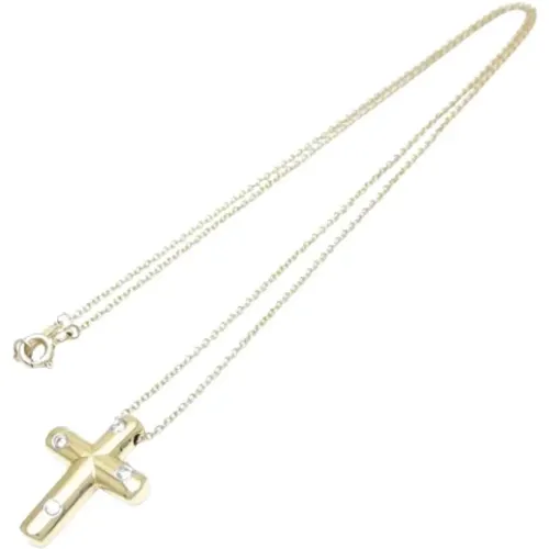 Pre-owned Jewellery, female, , Size: ONE SIZE Pre-owned Gold necklaces - Tiffany & Co. Pre-owned - Modalova