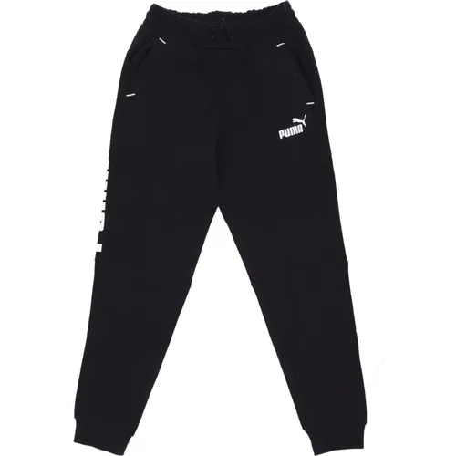 Sweatpants, male, , Size: M Fleece Sweatpants Elastic Waist - Puma - Modalova