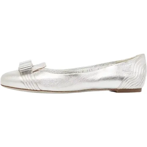 Pre-owned Flats, female, , Size: 9 US Pre-owned Leather flats - Salvatore Ferragamo Pre-owned - Modalova