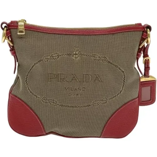 Pre-owned Cross Body Bags, female, , Size: ONE SIZE Pre-owned Canvas prada-bags - Prada Vintage - Modalova