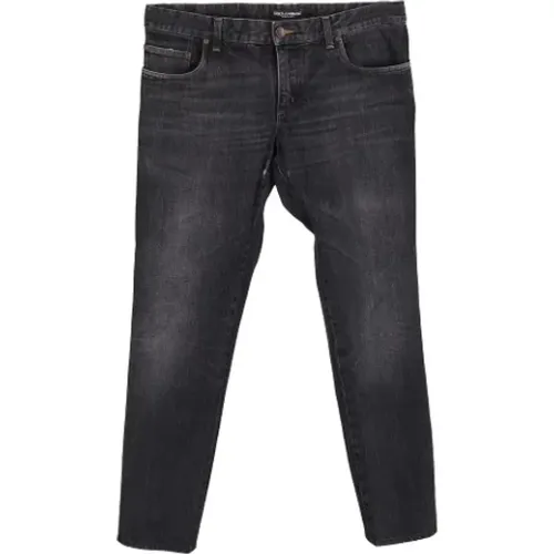 Pre-owned Jeans, male, , Size: S Pre-owned Cotton jeans - Dolce & Gabbana Pre-owned - Modalova