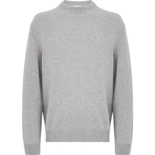 Cashmere Knitwear, male, , Size: XL Cashmere Sweater Grigio Aw24 - Daniele Fiesoli - Modalova