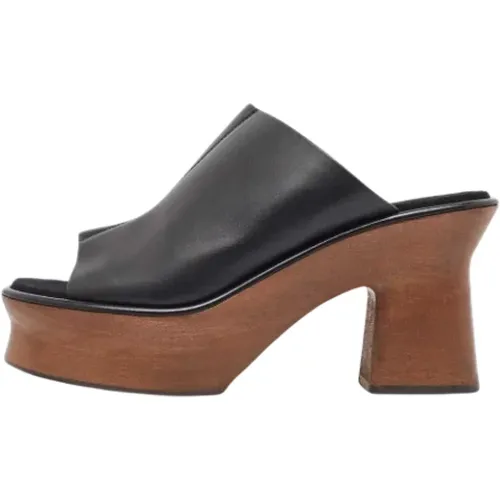 Pre-owned Leather sandals , female, Sizes: 6 1/2 UK - Salvatore Ferragamo Pre-owned - Modalova