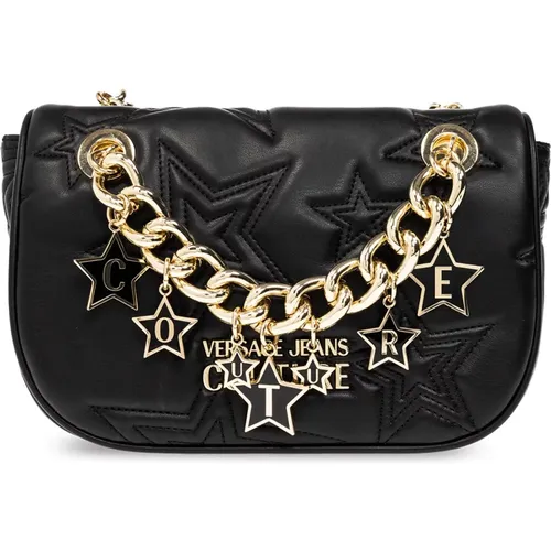 Handbags, female, , Size: ONE SIZE Shoulder bag with star motif - Versace Jeans Couture - Modalova