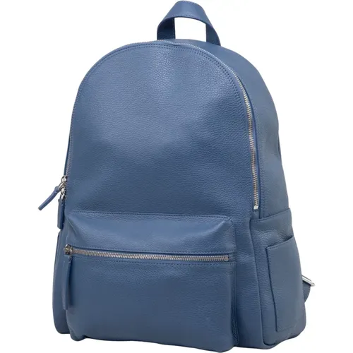 Minimal Leather Backpack with Zipper , unisex, Sizes: ONE SIZE - Orciani - Modalova