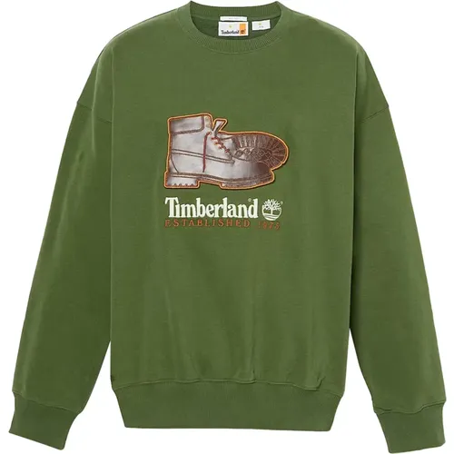 Adventure Box Fit Badge Sweatshirt , male, Sizes: 2XL, S, 3XL, L, M, XL - Timberland - Modalova