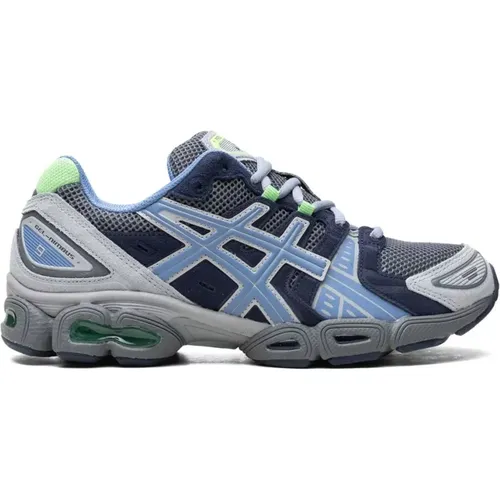 Steel Grey/Blue Harmony Sneakers , male, Sizes: 9 1/2 UK, 10 1/2 UK - ASICS - Modalova