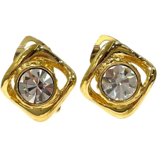 Pre-owned Jewellery, female, , Size: ONE SIZE Pre-owned Metal earrings - Yves Saint Laurent Vintage - Modalova