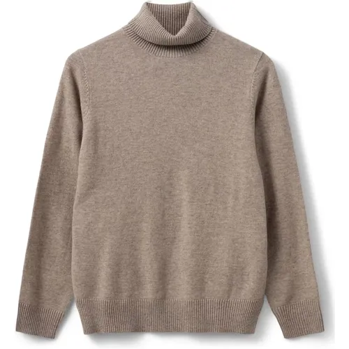 Braun Melange Strickpullover , Damen, Größe: L - Sofie Schnoor - Modalova