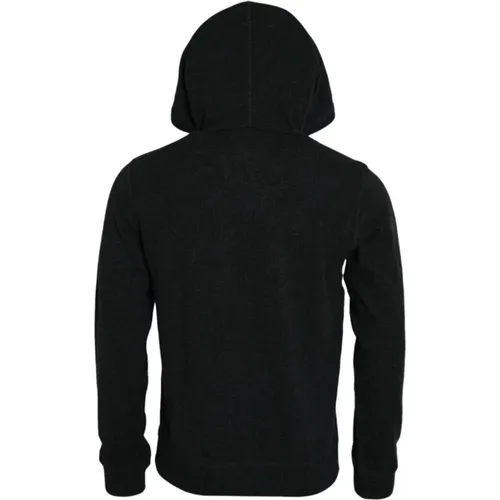 Dark Cashmere Hooded Sweater , male, Sizes: 2XL - Dolce & Gabbana - Modalova