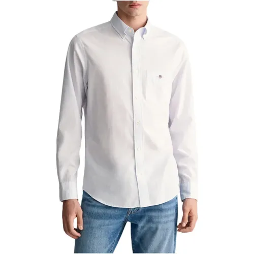 Poplin Banker Shirt , male, Sizes: M, S, 2XL, XL, L - Gant - Modalova