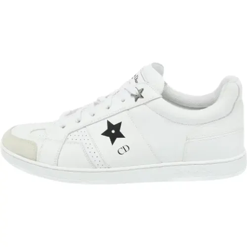 Pre-owned Sneakers, male, , Size: 8 1/2 US Pre-owned Leather sneakers - Dior Vintage - Modalova