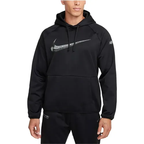 Herren Hoodie mit Logo , Herren, Größe: L - Nike - Modalova