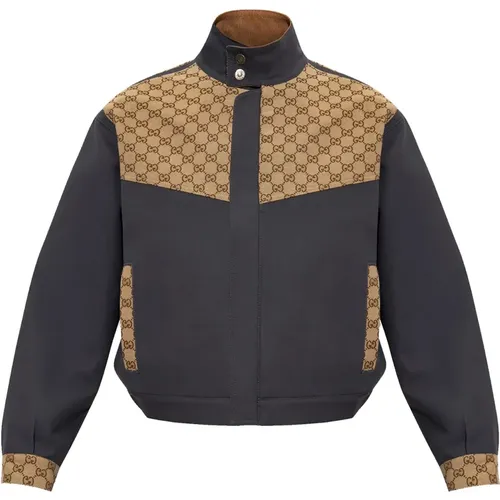 Monogram Jacket , male, Sizes: M - Gucci - Modalova