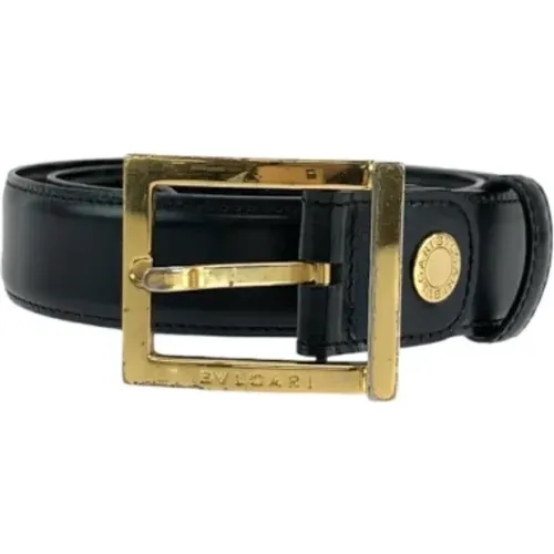 Pre-owned Belts, male, , Size: ONE SIZE Pre-owned Leather belts - Bvlgari Vintage - Modalova