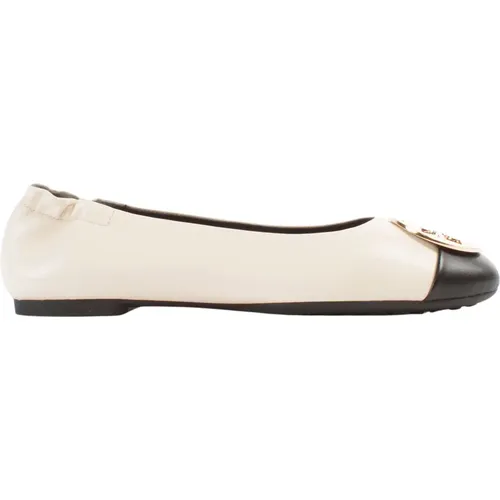 Leather Ballerina Shoes , female, Sizes: 3 UK, 4 UK, 3 1/2 UK - TORY BURCH - Modalova