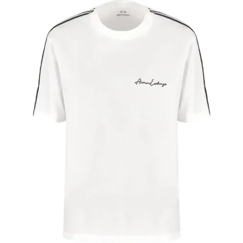 Elastisches Strick-T-Shirt , Herren, Größe: L - Armani Exchange - Modalova