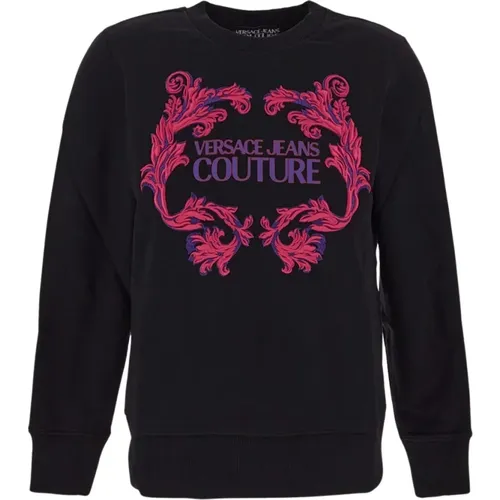 Logo Baumwoll-Sweatshirt - Versace Jeans Couture - Modalova