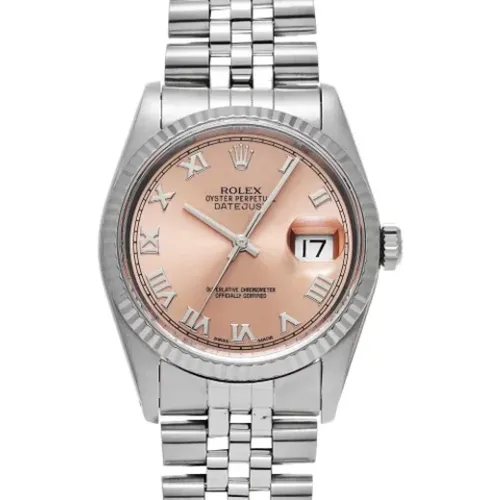 Pre-owned Stainless Steel watches , female, Sizes: ONE SIZE - Rolex Vintage - Modalova