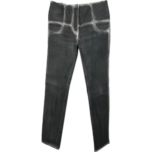 Gebrauchte Graue Denim Jeans mit Gürtelschlaufen und Knopfverschluss - Chanel Vintage - Modalova