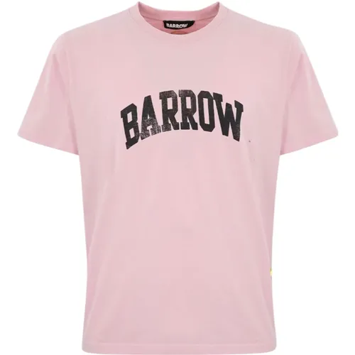 T-Shirts,Schwarzes Jersey T-Shirt,Jersey T-Shirt in Turtle Dove - Barrow - Modalova
