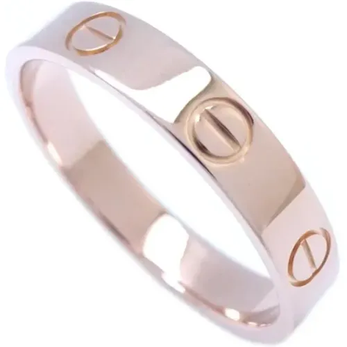 Pre-owned Jewellery, female, , Size: ONE SIZE Pre-owned Rose Gold rings - Cartier Vintage - Modalova