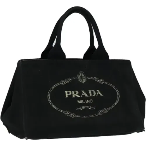 Pre-owned Tote Bags, female, , Size: ONE SIZE Pre-owned Canvas prada-bags - Prada Vintage - Modalova