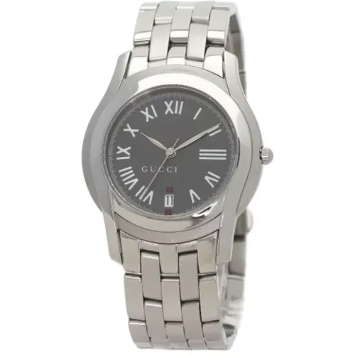 Pre-owned Watches, male, , Size: ONE SIZE Pre-owned Stainless Steel watches - Gucci Vintage - Modalova