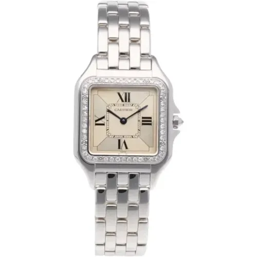 Pre-owned Watches, female, , Size: ONE SIZE Pre-owned White Gold watches - Cartier Vintage - Modalova