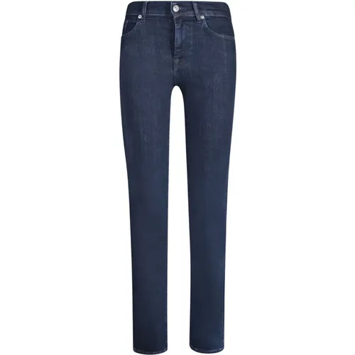 Blaue Aw23 Damen Jeans , Damen, Größe: W33 - 7 For All Mankind - Modalova