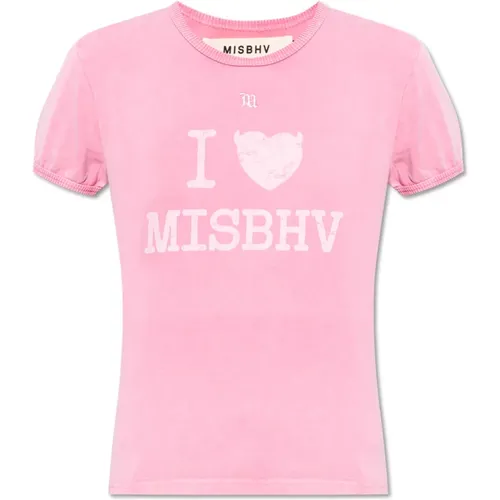 Bedrucktes T-Shirt , Damen, Größe: XS - MISBHV - Modalova