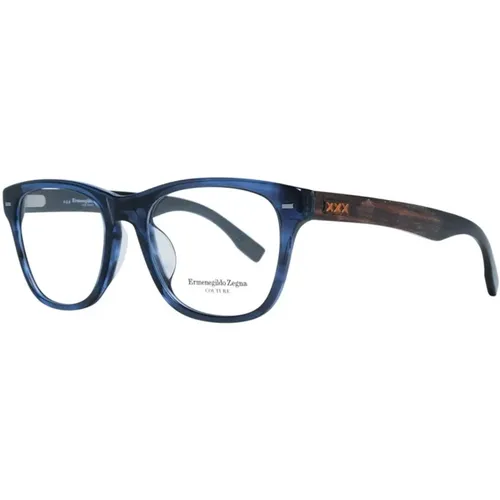 Glasses, male, , Size: ONE SIZE Rectangle Optical Frames - Ermenegildo Zegna - Modalova