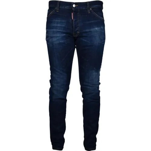 Coole Blaue Slim-Fit Jeans - Dsquared2 - Modalova