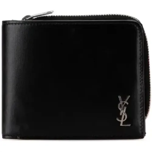 Pre-owned Wallets, male, , Size: ONE SIZE Pre-owned Leather wallets - Yves Saint Laurent Vintage - Modalova