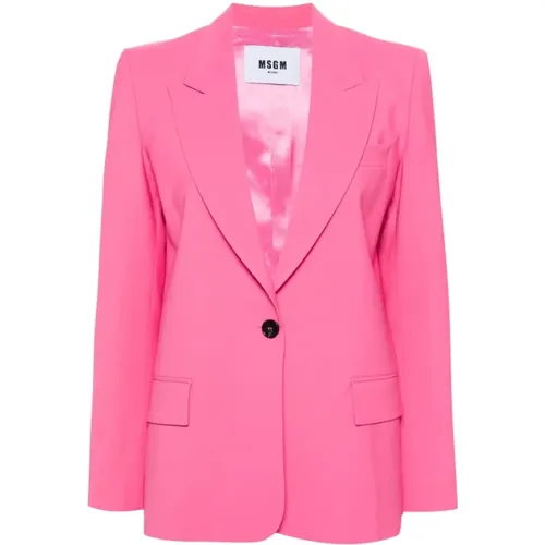 Blazers, female, , Size: S 13 Jacket - Msgm - Modalova