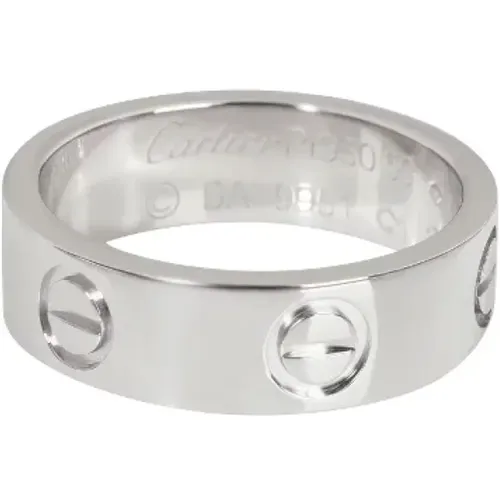 Pre-owned Metal rings , female, Sizes: ONE SIZE - Cartier Vintage - Modalova