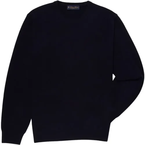 Woll- und Kaschmir-Crew-Neck-Pullover , Herren, Größe: S - Brooks Brothers - Modalova