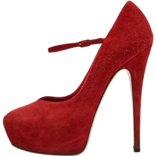 Pre-owned Pumps, female, , Size: 6 US Pre-owned Suede heels - Casadei Pre-owned - Modalova