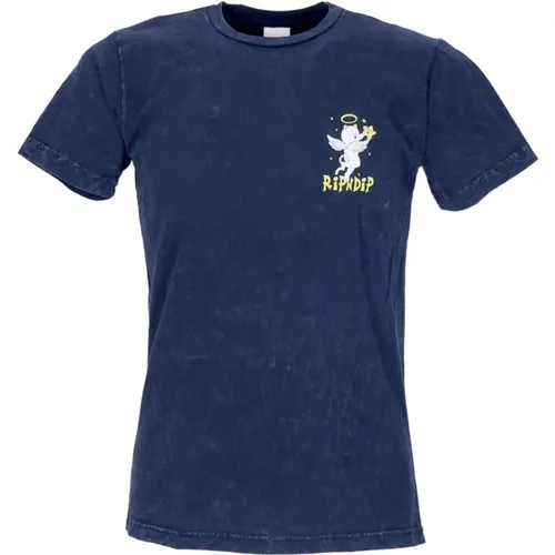 Lullaby Tee Navy Mineral Wash , male, Sizes: S - Ripndip - Modalova