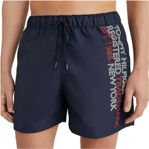 Badehose mit mittlerem Zugband , Herren, Größe: S - Tommy Hilfiger - Modalova